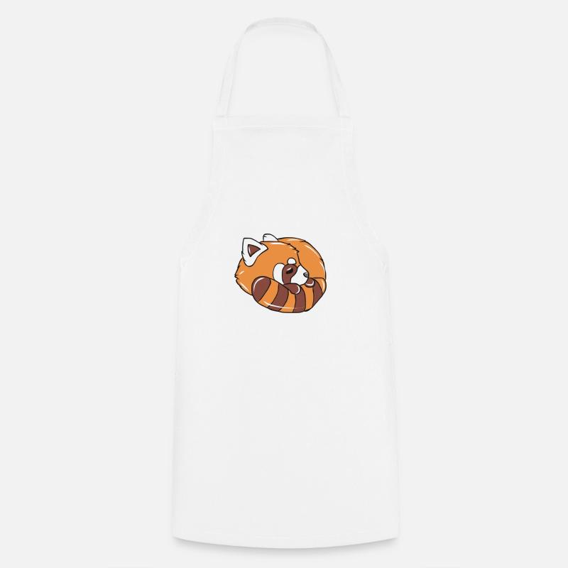 Roter Panda - Kochschürze - Weiß