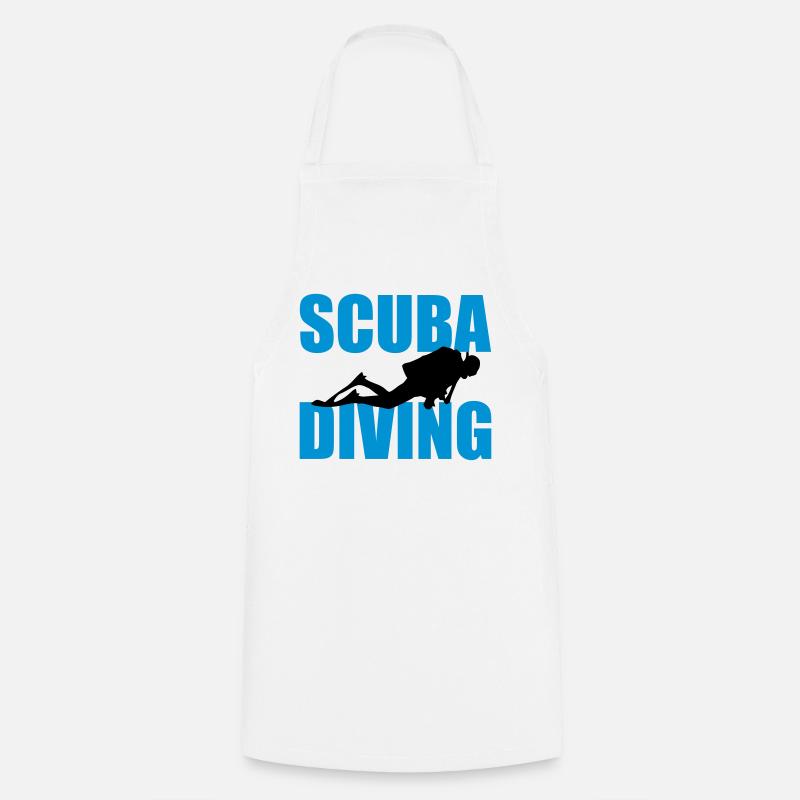 Scuba Diving - Tablier de cuisine - blanc