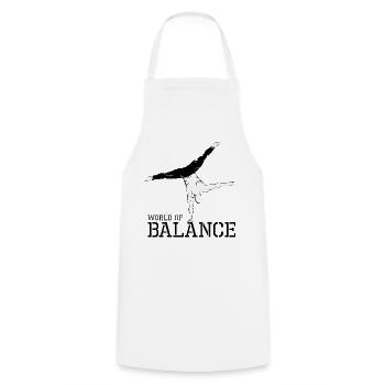 hand balance handstand calisthenics sport athlete - Cooking Apron - white - Front - AI Model Male 185 dark (185cm)