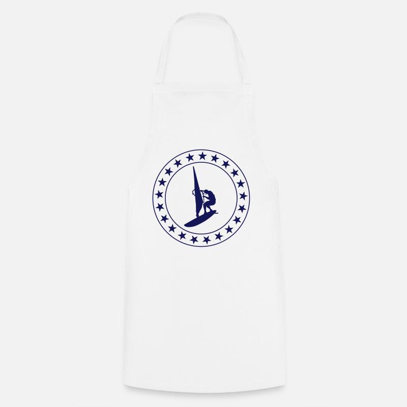 Windsurfing / Windsurfen / Planche à voile - Tablier de cuisine - blanc