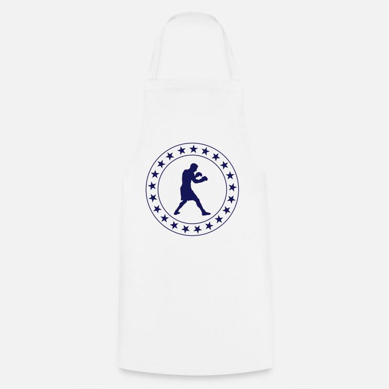 Boxing / Boxen / Boxe - Tablier de cuisine - blanc