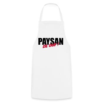 Paysan de ouf ! - Tablier de cuisine - blanc - Devant - AI Model Male 185 dark (185cm)