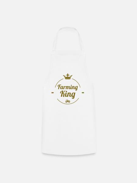 Farming King - Kochschürze - Weiß