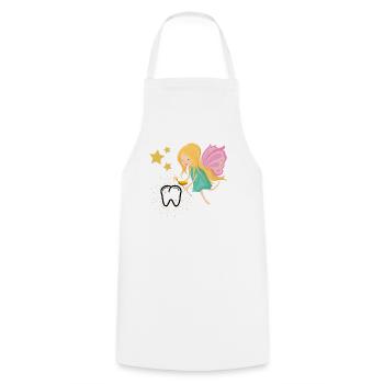 Tooth fairy tooth fairy wobble tooth Magic children teeth - Cooking Apron - white - Front - AI Model Male 185 dark (185cm)