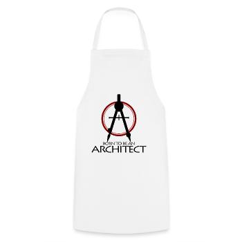 architect - Cooking Apron - white - Front - AI Model Male 185 dark (185cm)