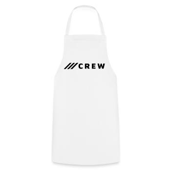CREW - Kochschürze - Weiß - Vorne - AI Model Male 185 dark (185cm)
