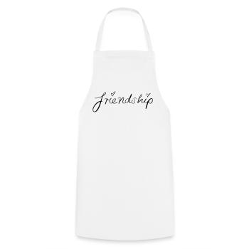friendship - Cooking Apron - white - Front - AI Model Male 185 dark (185cm)