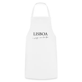 Lisboa é sempre uma boa ideia - Cooking Apron - white - Front - AI Model Male 185 dark (185cm)