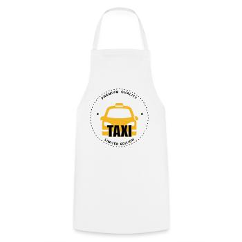 Taxi - Tablier de cuisine - blanc - Devant - AI Model Male 185 dark (185cm)