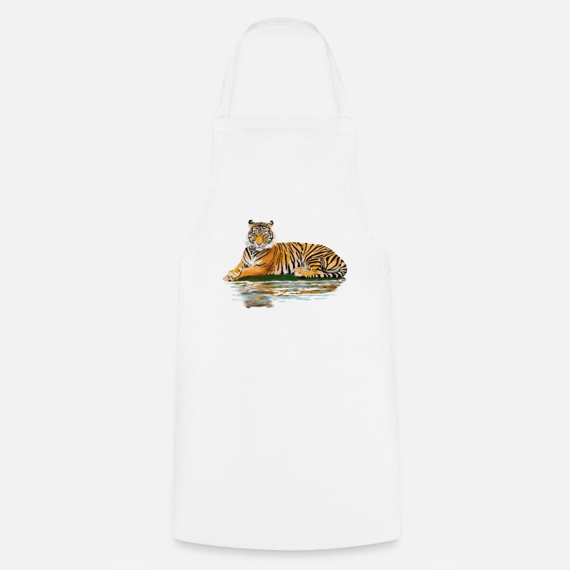 tiger - Tablier de cuisine - blanc