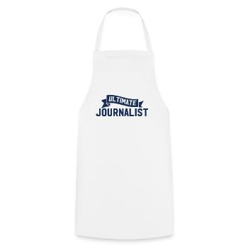 Rédacteur en chef Journaliste Journaliste Réalisateur - Tablier de cuisine - blanc - Devant - AI Model Male 185 dark (185cm)