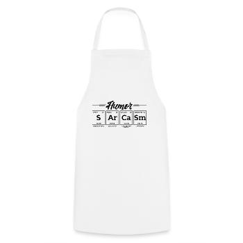 Sarcasm Humor - Cooking Apron - white - Front - AI Model Male 185 dark (185cm)
