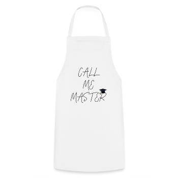Call me Master Abschluss 2019 Geschenk Studium - Kochschürze - Weiß - Vorne - AI Model Male 185 dark (185cm)