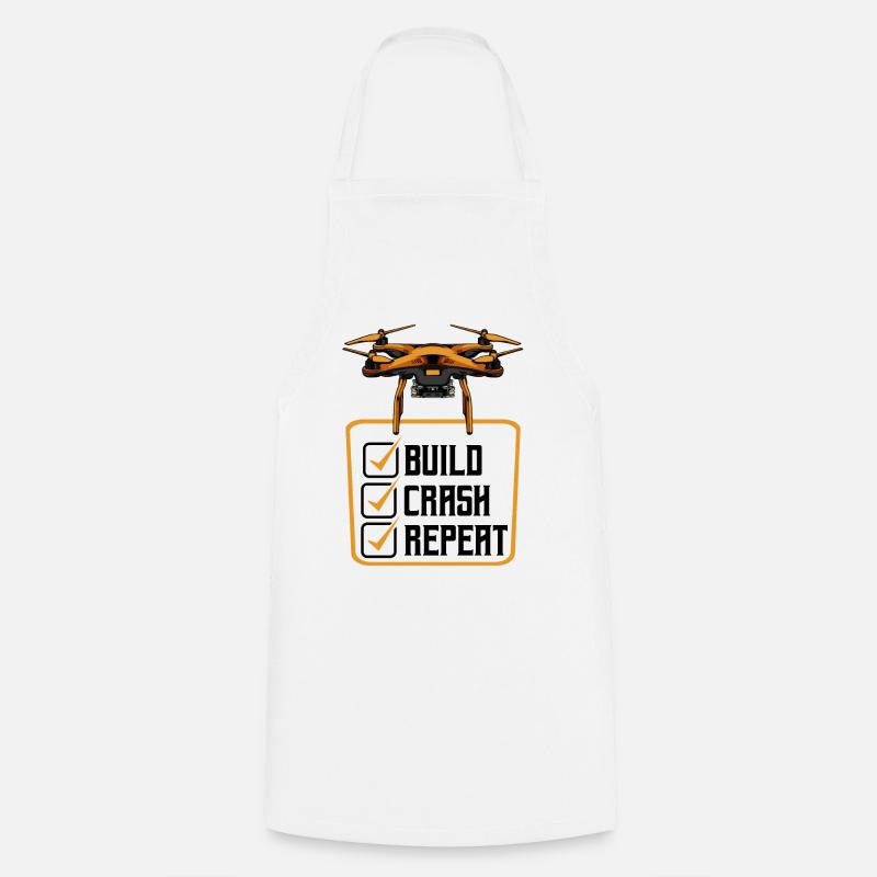 drones - Cooking Apron - white
