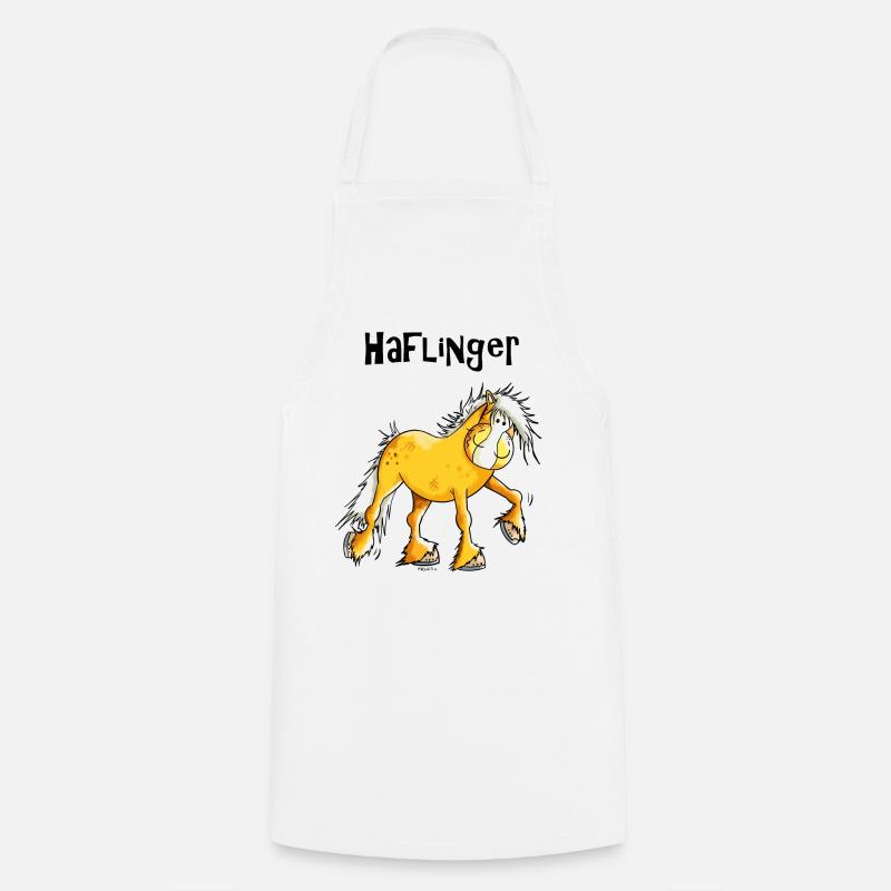 Hazel der Haflinger - Kochschürze - Weiß