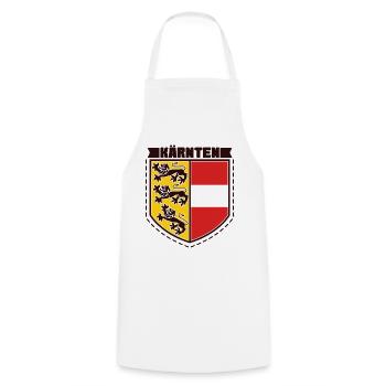 Carinthie - Autriche - Tablier de cuisine - blanc - Devant - AI Model Male 185 dark (185cm)