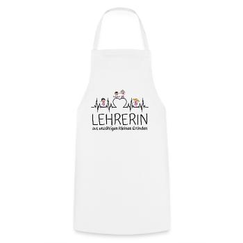 Lehrerin aus unzähligen kleinen Gründen - Kochschürze - Weiß - Vorne - AI Model Male 185 dark (185cm)
