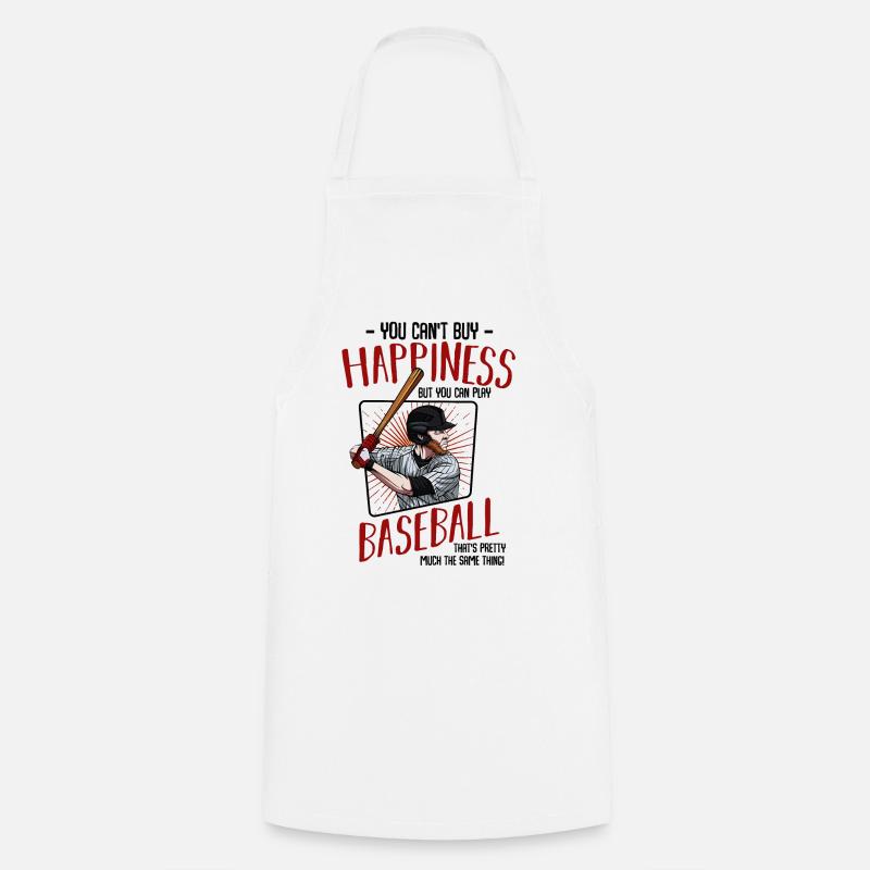 Baseball - Kochschürze - Weiß