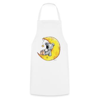 Koala In The Moon - Cooking Apron - white - Front - AI Model Male 185 dark (185cm)