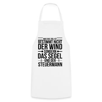 sailing - Cooking Apron - white - Front - AI Model Male 185 dark (185cm)