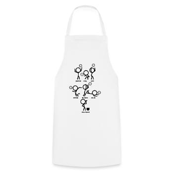 Volley-ball - Tablier de cuisine - blanc - Devant - AI Model Male 185 dark (185cm)