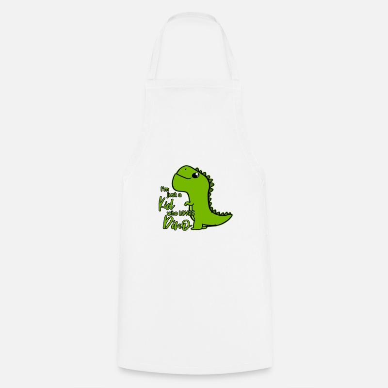Dino - Kochschürze - Weiß