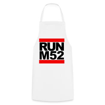 RUN M52 - Kochschürze - Weiß - Vorne - AI Model Male 185 dark (185cm)