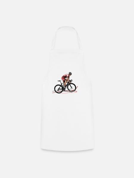 Rennrad - Kochschürze - Weiß