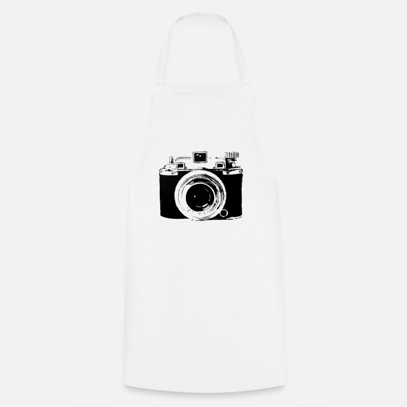 camera - Cooking Apron - white