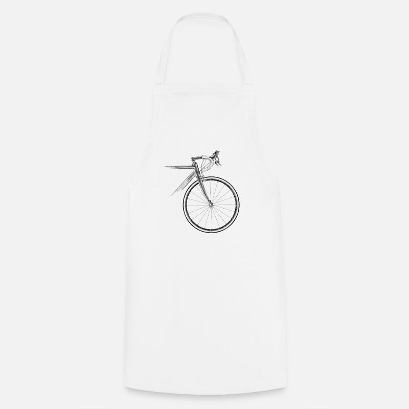 vélo de course - Tablier de cuisine - blanc