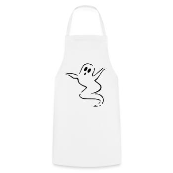 gespenst geist halloween - Kochschürze - Weiß - Vorne - AI Model Male 185 dark (185cm)
