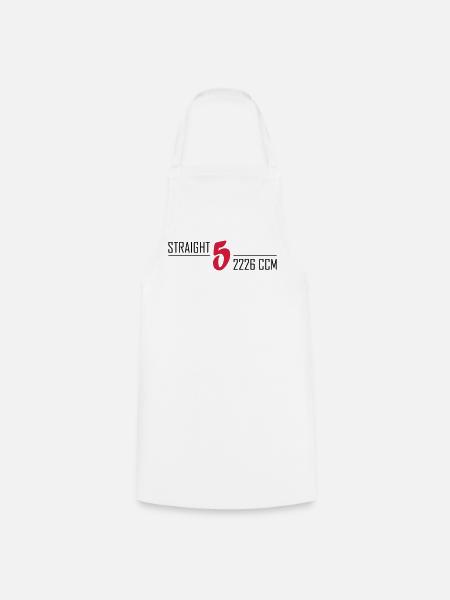 Straight five - Cooking Apron - white