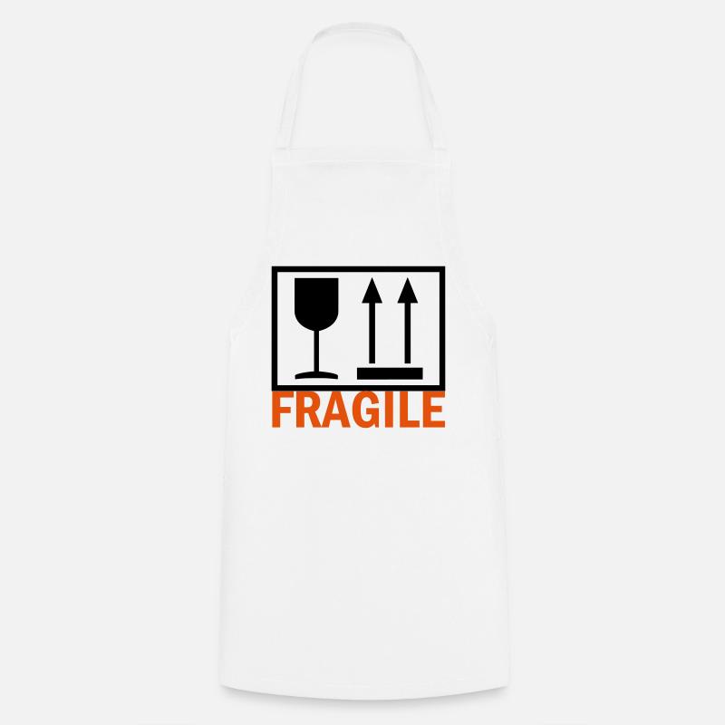 FRAGILE - Cooking Apron - white