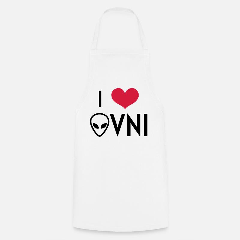 OVNI - UFO - Alien - Espace - Extraterrestre - Cooking Apron - white