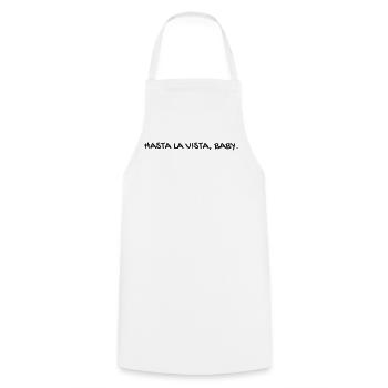 Cinema - Quotes - Film - Citations - Zitat - Humor - Cooking Apron - white - Front - AI Model Male 185 dark (185cm)