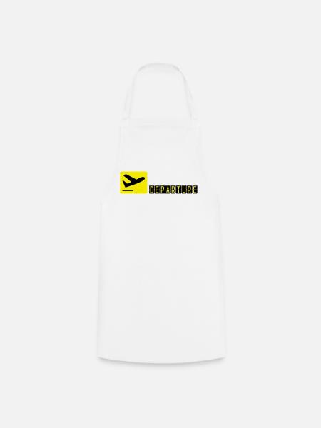Avion qui décolle - Tablier de cuisine - blanc
