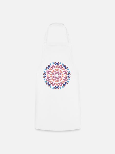 Mandala - Kochschürze - Weiß