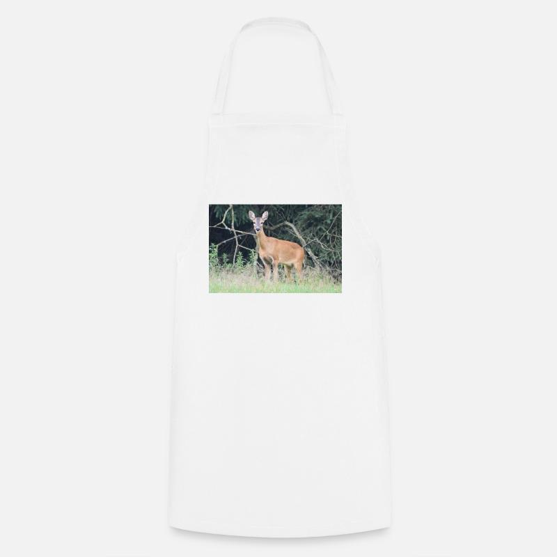 Forêt de cerfs - Tablier de cuisine - blanc