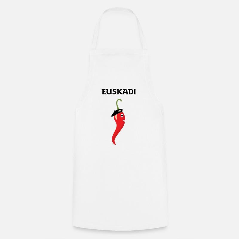 basque - Tablier de cuisine - blanc