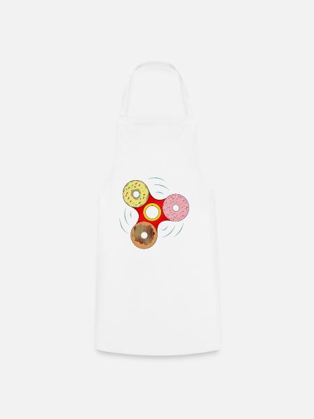 Donut Fidget Spinner Sweet Mashup - Kochschürze - Weiß
