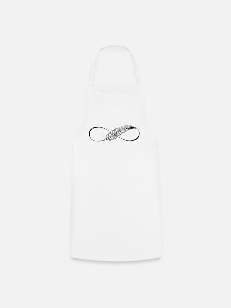 Lignes mignonnes Infinity Spring - Tablier de cuisine - blanc