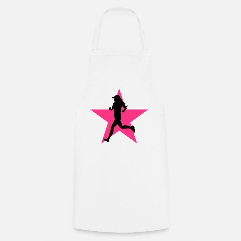 Course à Pied / Running / Jogging / Coureur - Tablier de cuisine - blanc