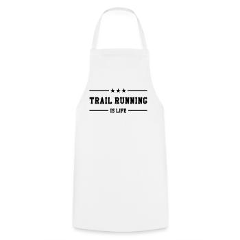 Course à Pied / Running / Jogging / Coureur - Tablier de cuisine - blanc - Devant - AI Model Male 185 dark (185cm)