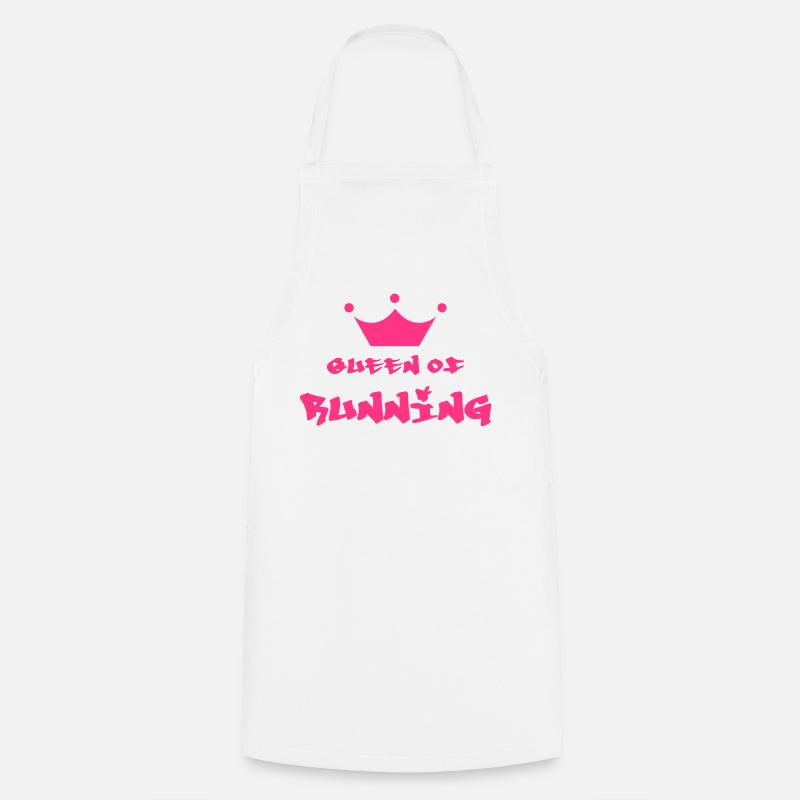 Course à Pied / Running / Jogging / Coureur - Tablier de cuisine - blanc