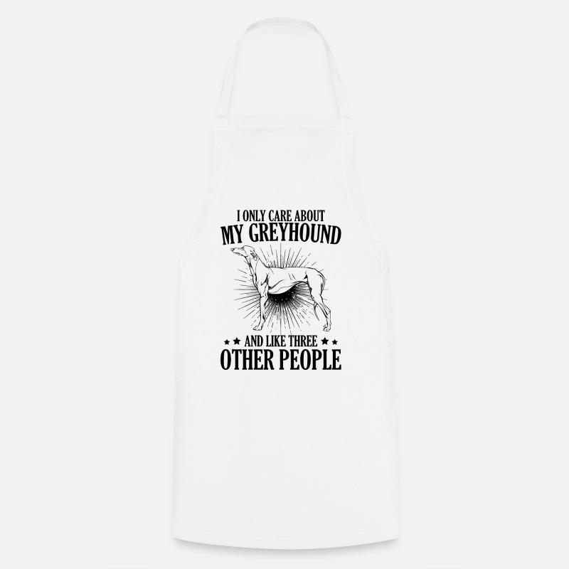 greyhound - Cooking Apron - white