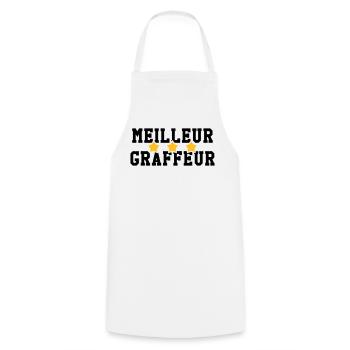 Graffiti / Tag / Writer / Street Art - Tablier de cuisine - blanc - Devant - AI Model Male 185 dark (185cm)