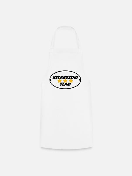 Kickboxing / Kickboxer / Kick Boxing / Kick Boxer - Cooking Apron - white