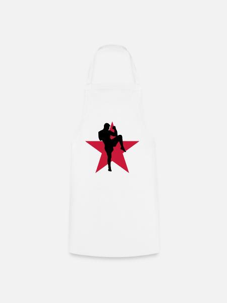 Kickboxing / Kick-Boxeur / Kick Boxing / - Tablier de cuisine - blanc