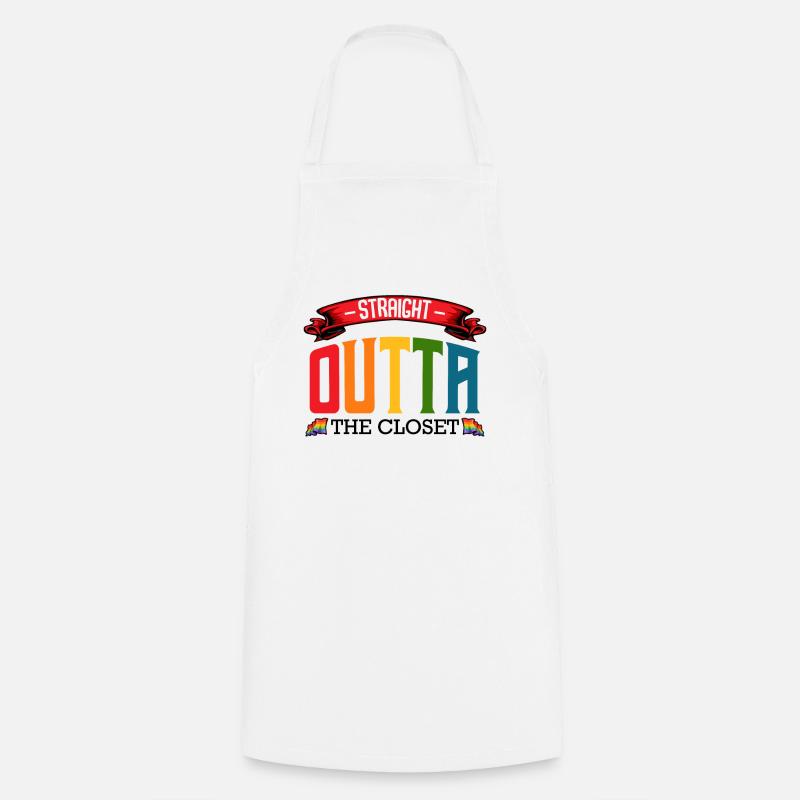 LGBT - Tablier de cuisine - blanc