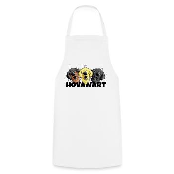 Hovawart Team - Tablier de cuisine - blanc - Devant - AI Model Male 185 dark (185cm)